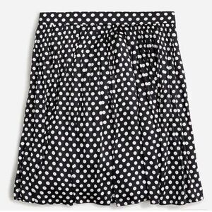 Jcrew polka dot pleated skirt